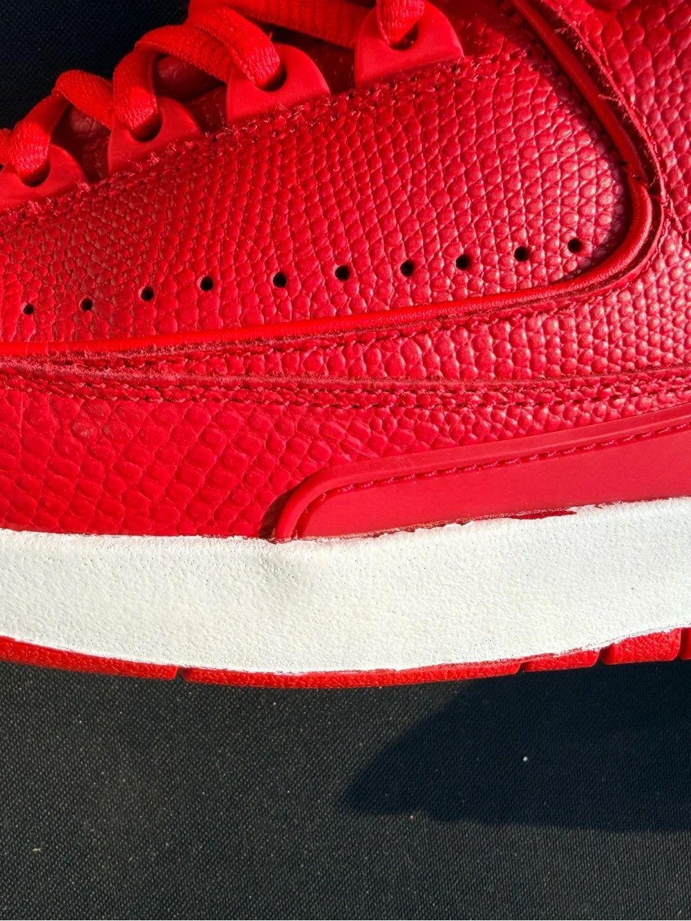 Jordan Air Jordan 2 Retro Low Gym Red 832819-606 Men's Leather Lace-Up
